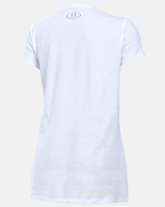 Girls' UA Charged Cotton® T-Shirt, White, pdpMainDesktop image number 1